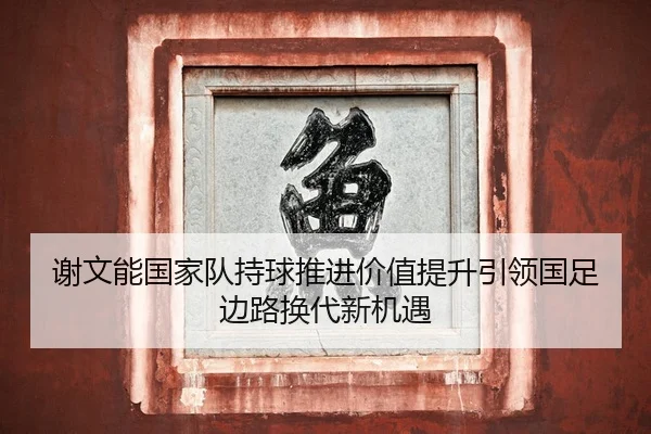 谢文能国家队持球推进价值提升引领国足边路换代新机遇